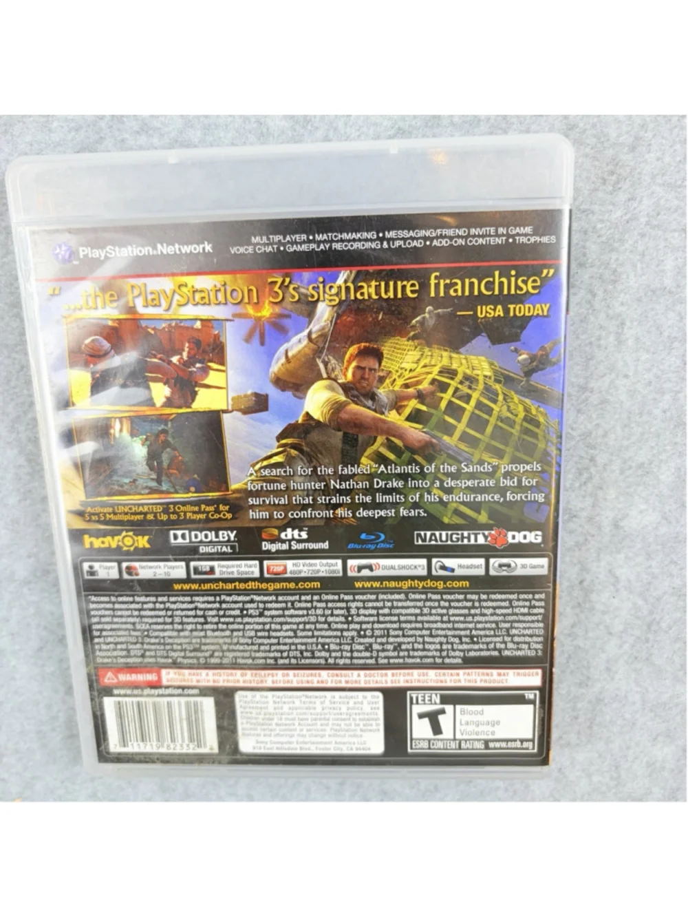 Uncharted 3: Drake's Deception - Sony Playstation 3 Game